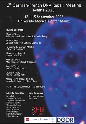 6th German-French DNA Repair Meeting Poster 