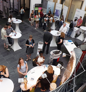 Aerial view of an event 